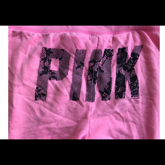 VS vintage pink sweats Sz M - Picture 6 of 7